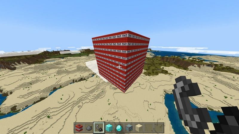 Spawning 1000 TNT in Minecraft