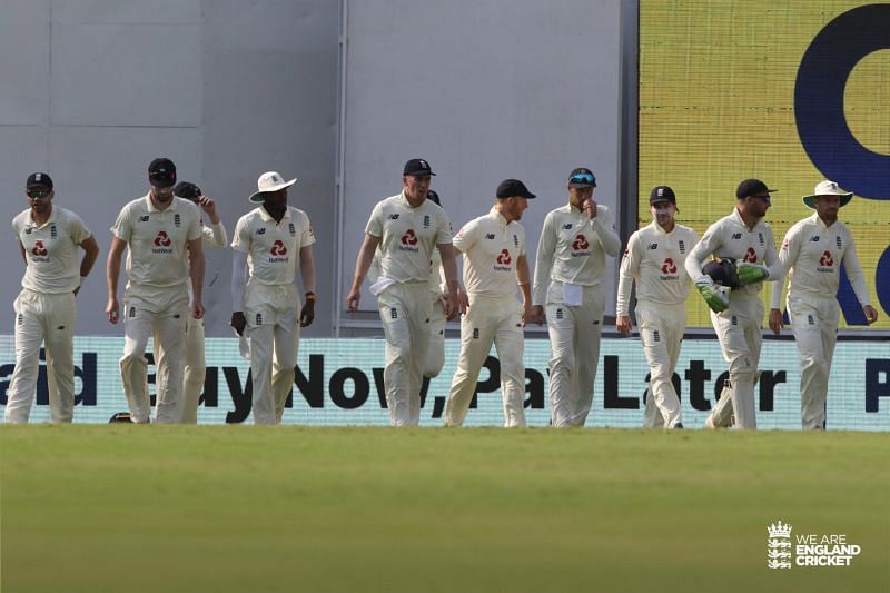 England beat India by 227 runs in the first Test in Chennai.