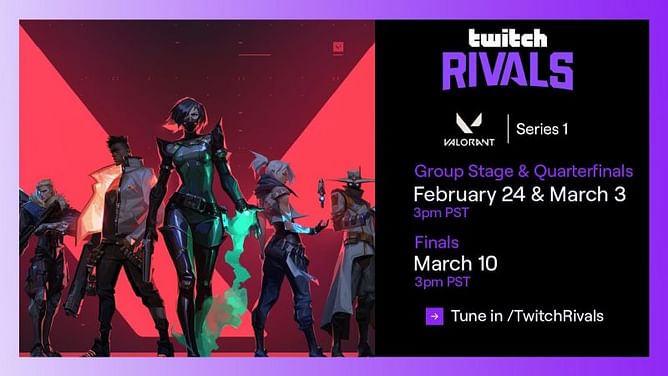 Everything to know about the upcoming Valorant Twitch Rivals Series 1