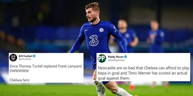 Twitter reacts as Chelsea move into top 4 with 2-0 win against Newcastle United