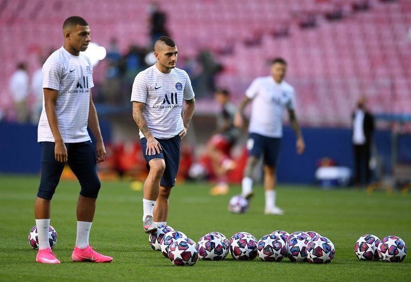 Kylian Mbappe and Marco Verratti