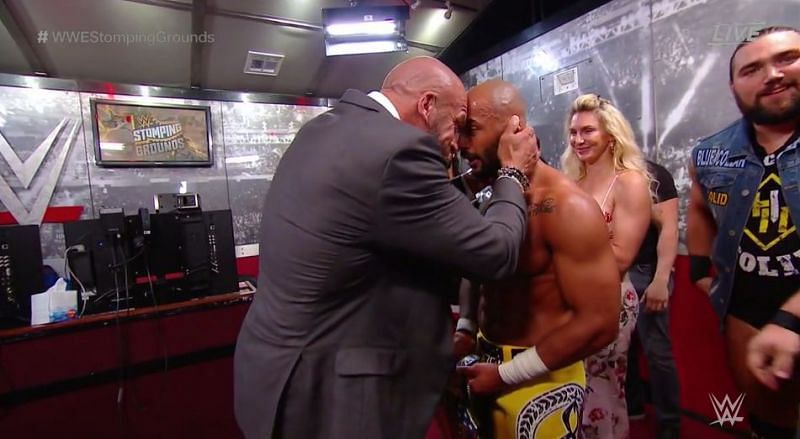 Triple H had a proud father moment with Ricochet.