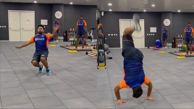 Watch: Rishabh Pant announces a #FrontHandSpring challenge for his fans