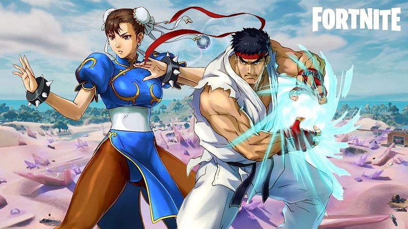 (Image via Epic Games, CAPCOM) Ryu and Chun Li could be coming to Fortnite soon