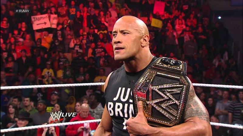 The Rock as the WWE Champion