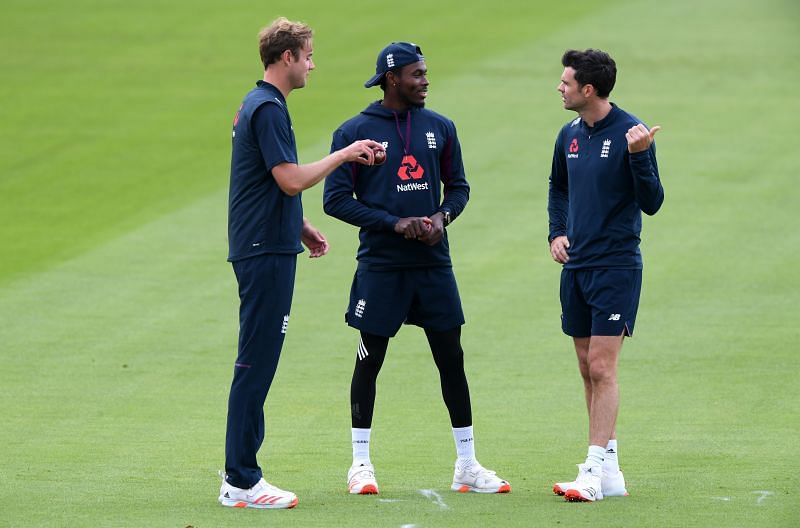 James Anderson, Jofra Archer, and Stuart Broad were present in the England team&#039;s playing XI.