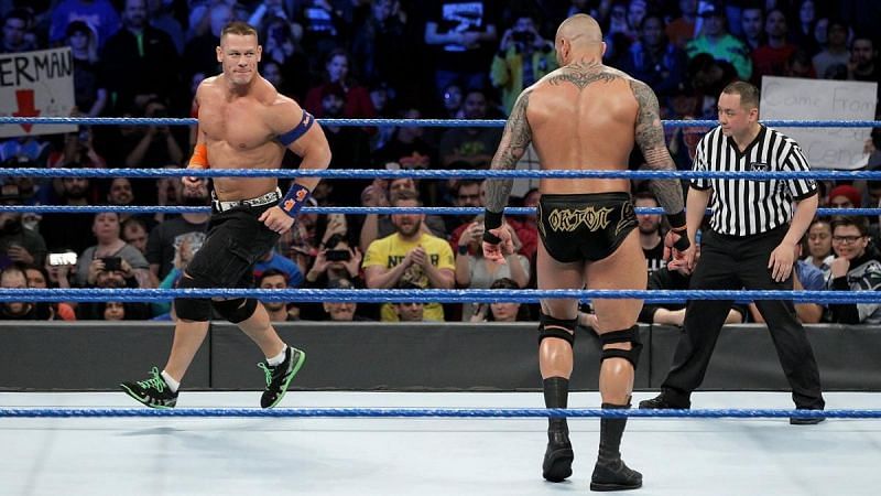 John Cena defeated Randy Orton on WWE SmackDown in February 2017