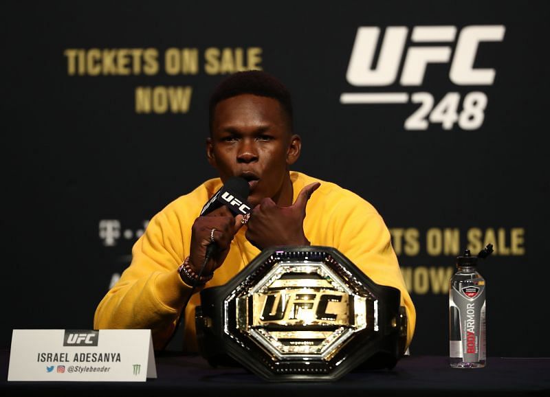 Israel Adesanya is gearing up for his jump to 205 lbs.