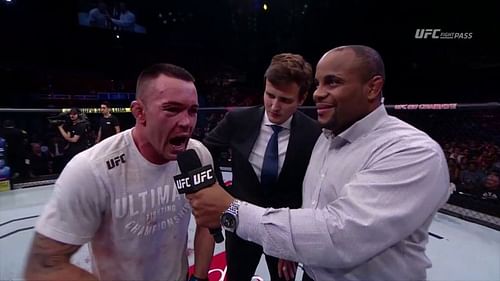 Colby Covington with Daniel Cormier