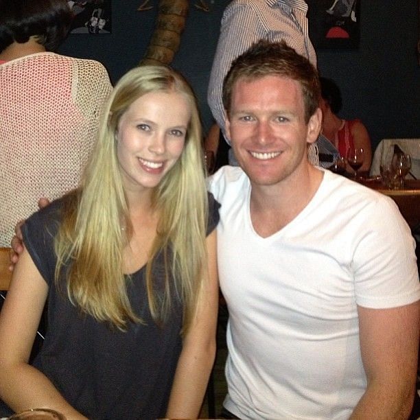 Eoin Morgan and his wife