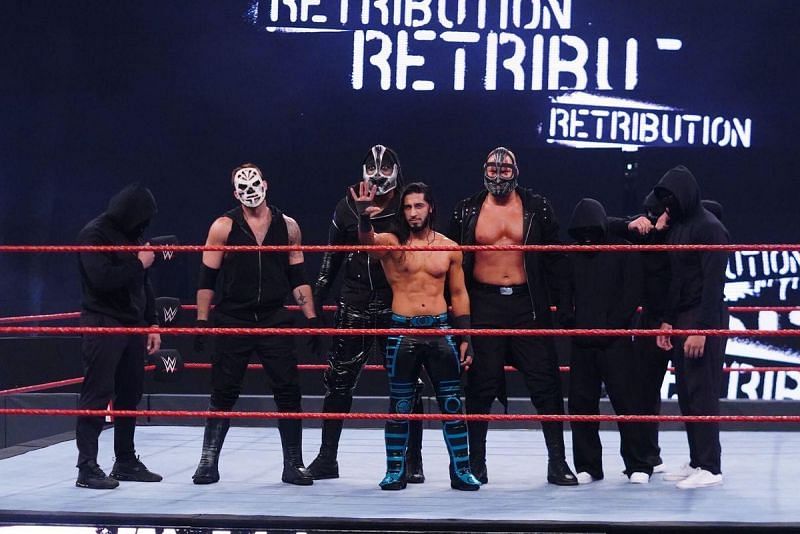 Mustafa Ali and RETRIBUTION in WWE