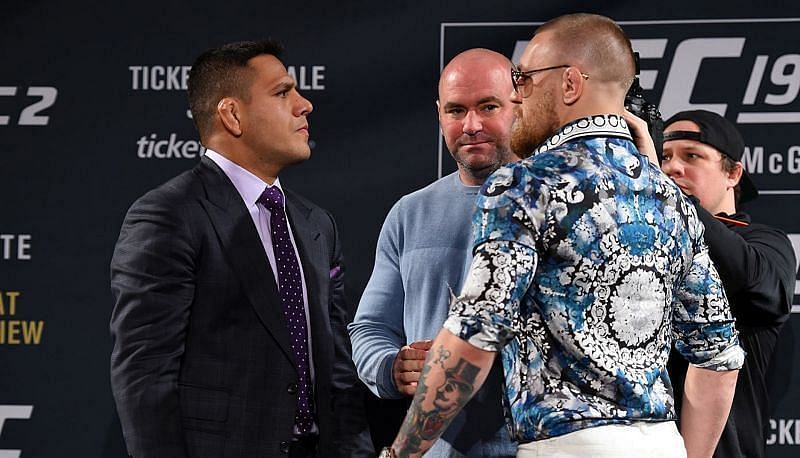 Rafael dos Anjos and Conor McGregor