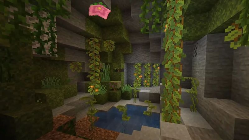 Lush Caves (Image via Minecraft)