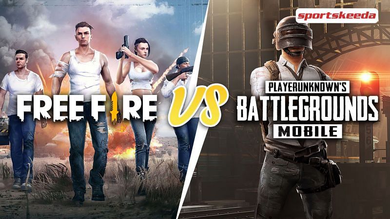 Free Fire and PUBG Mobile are two of the most popular battle royale games on the mobile platform (Image via Sportskeeda)