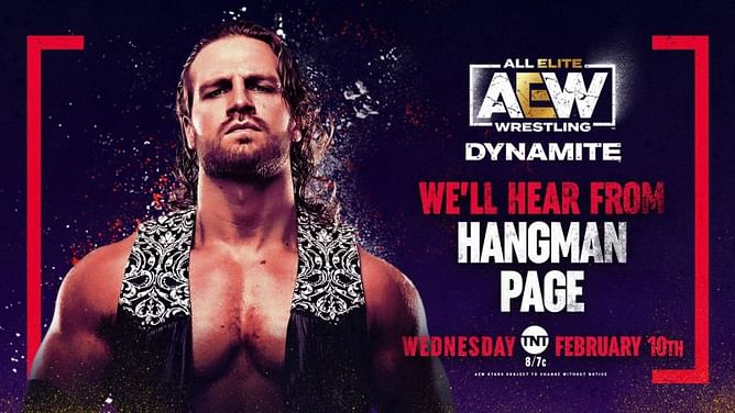 Hangman Page to speak on AEW Dynamite tomorrow