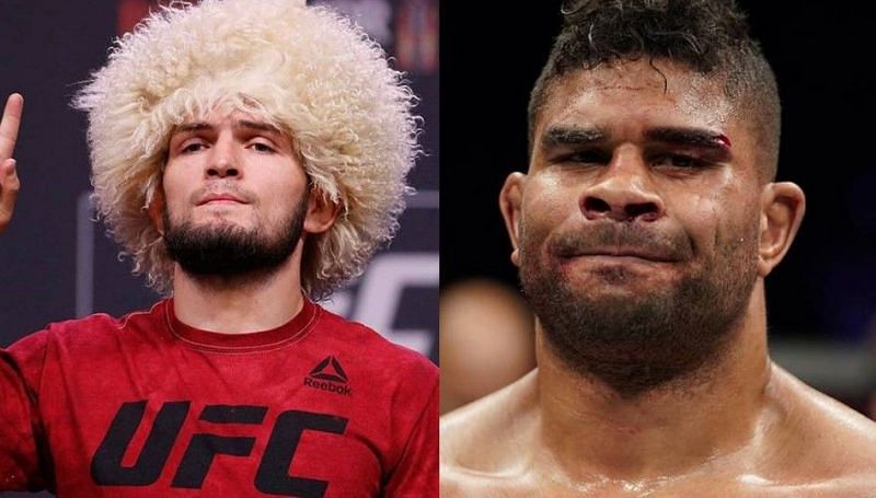 Khabib Nurmagomedov (left) is regarded as the most skilled grappler in the UFC, whereas Alistair Overeem (right) as the most skilled striker