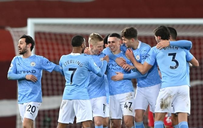 Manchester City running away with the Premier League after moving 10 points clear of Liverpool