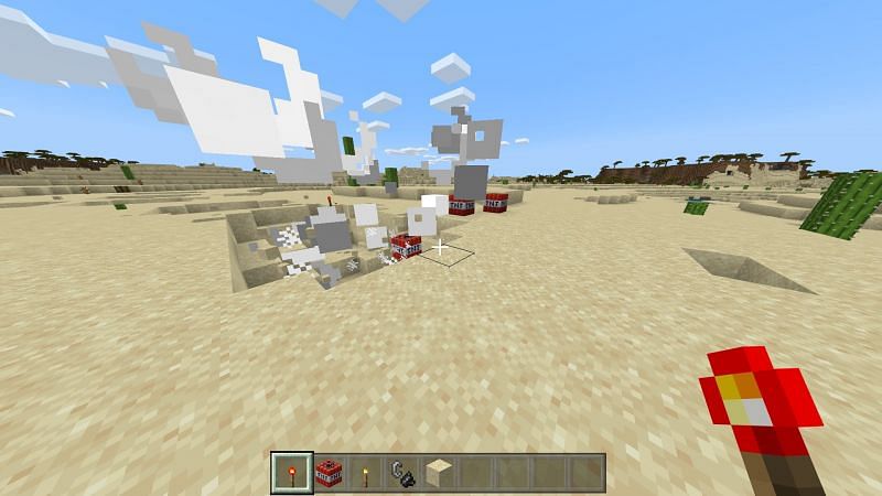 TNT Explosion in Minecraft