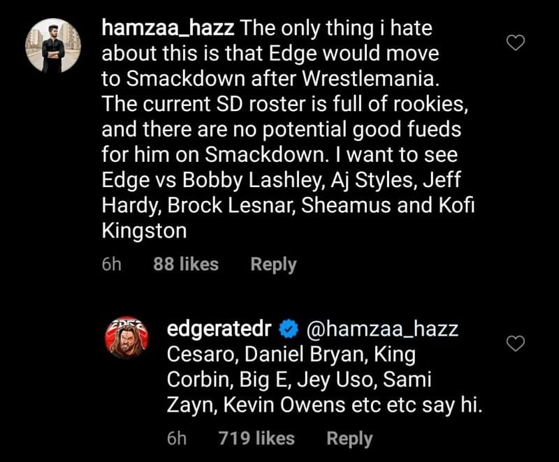 Edge&#039;s response