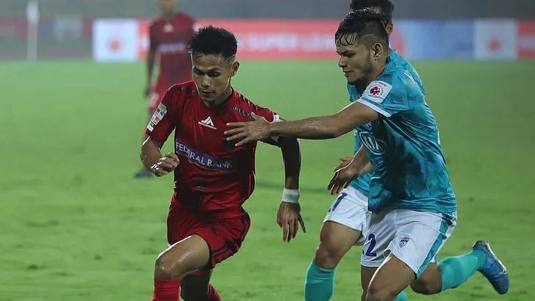 Ninthoi Meetei provided impetus and creativity to the NEUFC midfield.