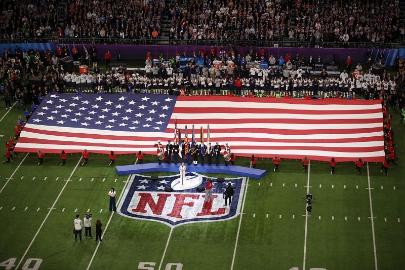 Who is singing the National Anthem at Super Bowl LV?