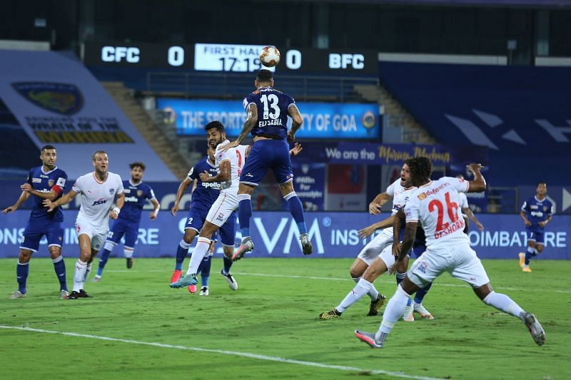 Bengaluru FC were under the pump but they somehow survived. Courtesy: ISL