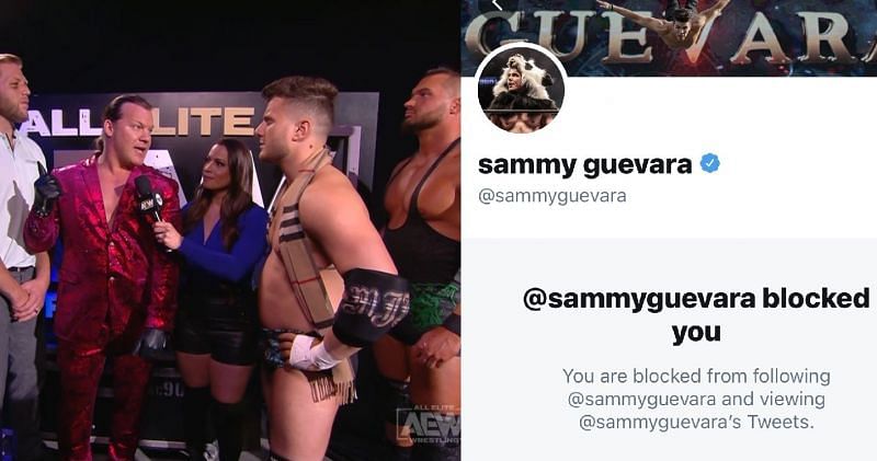 Sammy Guevara has blocked MJF following his exit from The Inner Circle