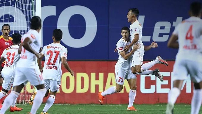 Action from the Bengaluru FC vs SC East Bengal match in the current ISL season. (Image: ISL)
