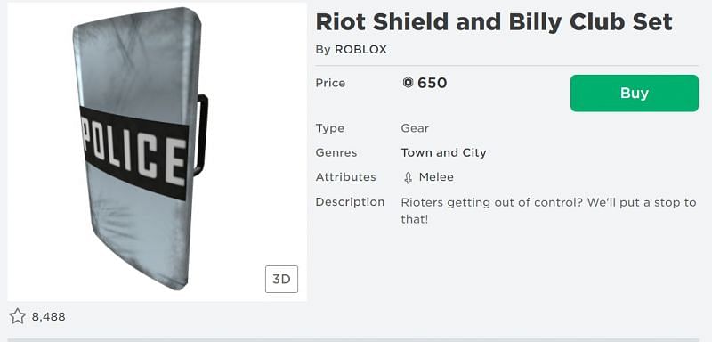5 Best Pieces Of Melee Gear In Roblox - riot police roblox