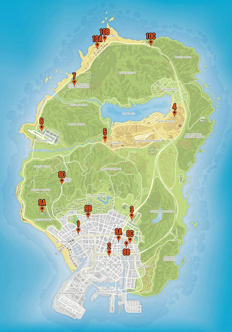 Apartment Locations - GTA Online Guides - Leo3418's Personal Site