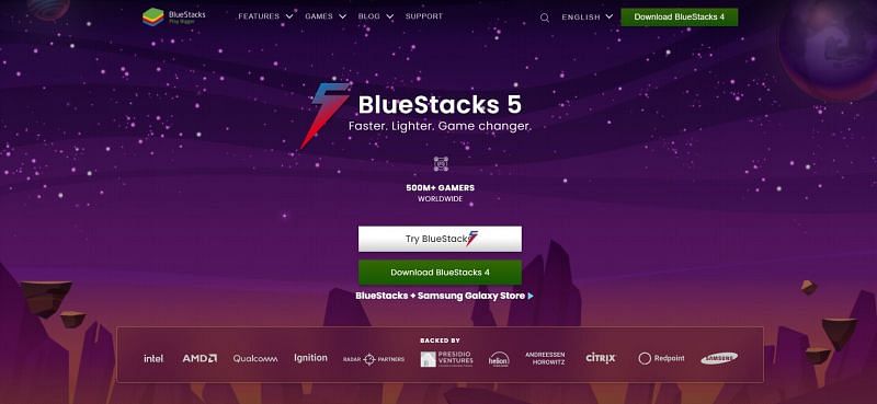 Download and install the BlueStacks emulator from the official website