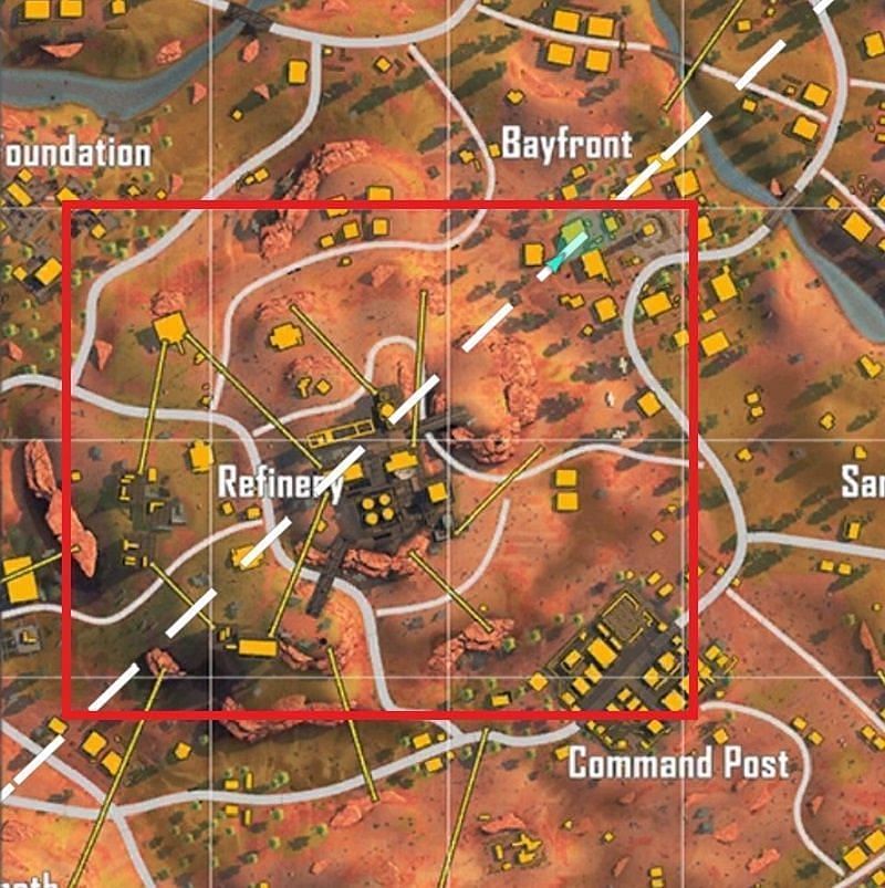 The Refinery in Kalahari (Image via Free Fire)