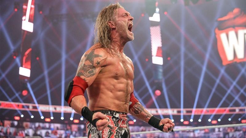 Edge at the 2021 Royal Rumble.