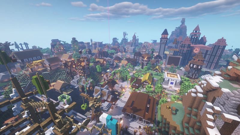 The best Minecraft building servers of 2021 (Image via u/Nalyu083, Reddit)