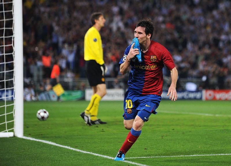 Lionel Messi won his first Ballon d&#039;Or award after winning a historic treble with Barcelona.