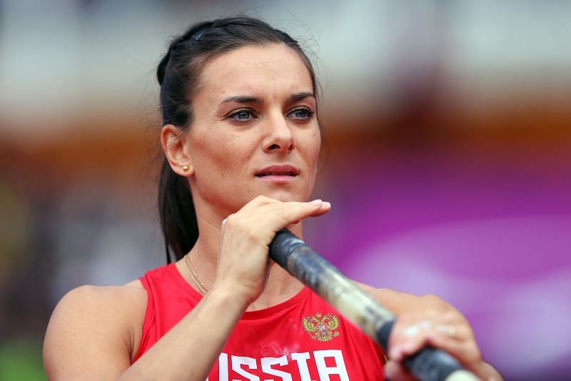 Yelena Isinbaeva at the London 2012 Olympic Games