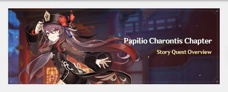 Hu Tao&#039;s story quest &quot;Papilio Charontis.&quot;