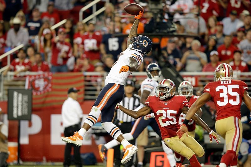 Chicago Bears wide receiver Brandon Marshall in a 2014 game