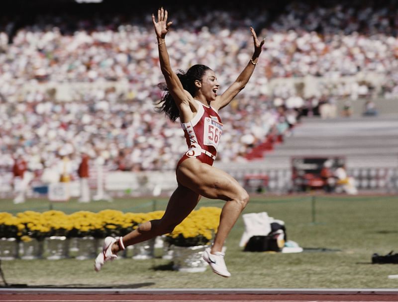 Florence Griffith Joyner at the 1988 Seoul Olympics