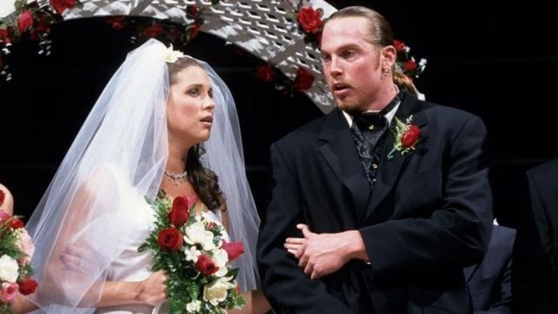 Test and Stephanie McMahon in WWE