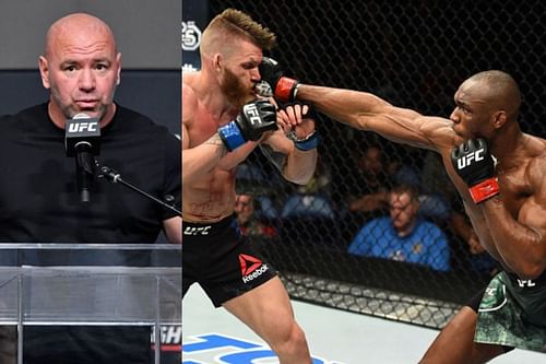 Dana White (Left), Emil Meek vs Kamaru Usman (Right)