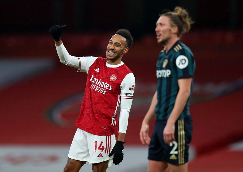 Pierre-Emerick Aubameyang scored an impressive hat-trick for Arsenal on Sunday.