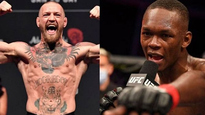 Israel Adesanya uses Conor McGregor as an example of what not to do when moving up in weight