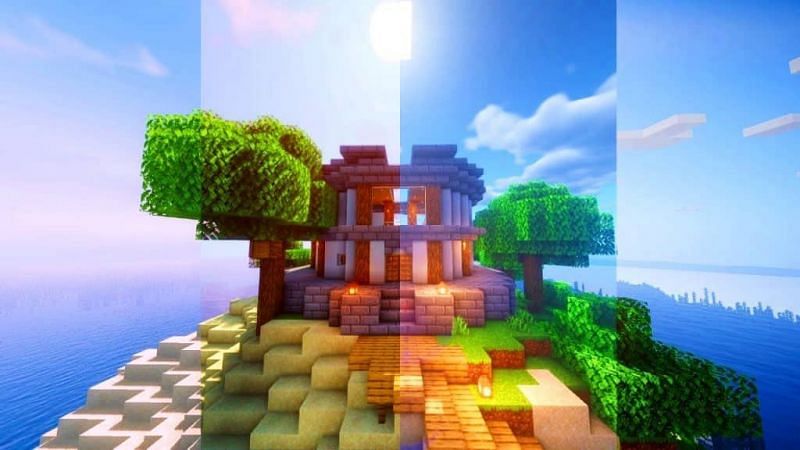 Shaders give a whole new dimension to the Minecraft experience (Image via Gamestyle)