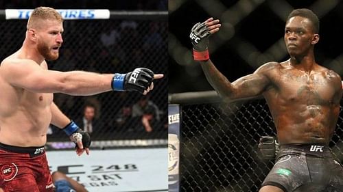 Jan Blachowicz (left); Israel Adesanya (right)