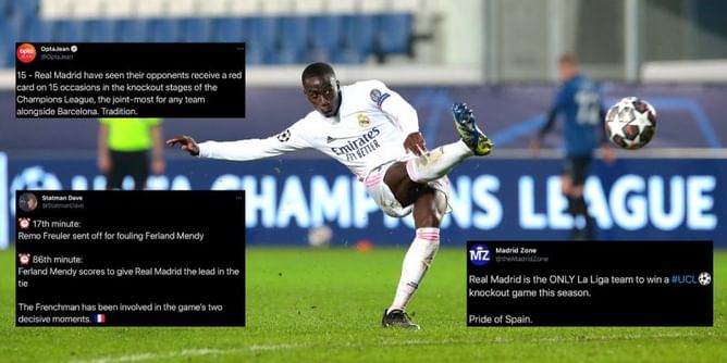 Twitter reacts as breathtaking Ferland Mendy strike fires Real Madrid to 1-0 win over ten-man Atalanta