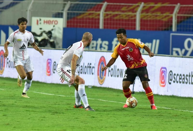SC East Bengal lost 1-2 to NorthEast United FC in their previous ISL fixture. (Image courtesy: ISL)