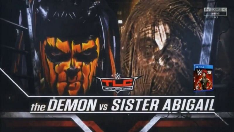 Finn Balor vs. Sister Abigail as originally advertised