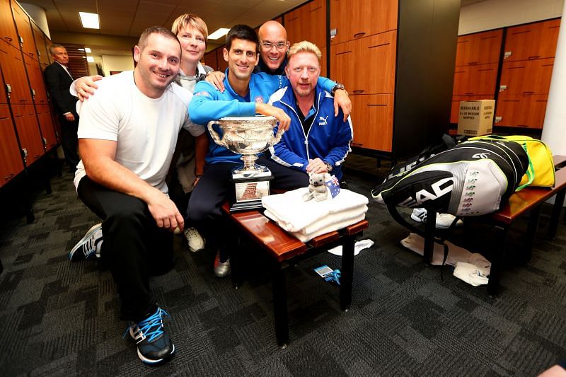 Novak Djokovic won two Australian Open titles under the tutelage of Boris Becker