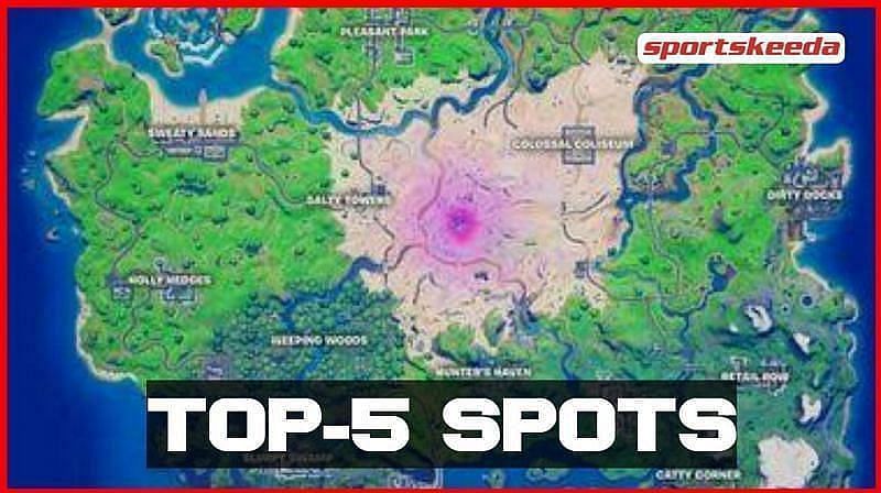 Best landing spots in Fortnite Chapter 2 Season 5 (Image via Sportskeeda)